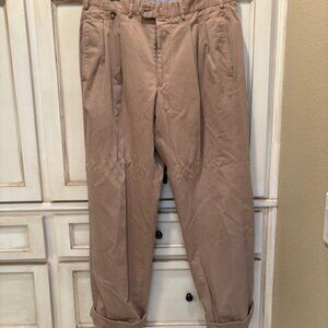 Faconnable Men's Cotton Dress Pants; Beige; Size 34x32
